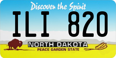 ND license plate ILI820