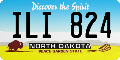 ND license plate ILI824