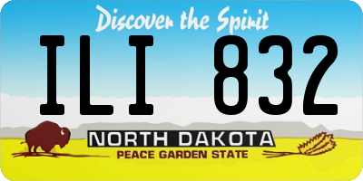 ND license plate ILI832