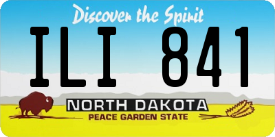 ND license plate ILI841