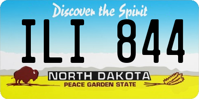 ND license plate ILI844