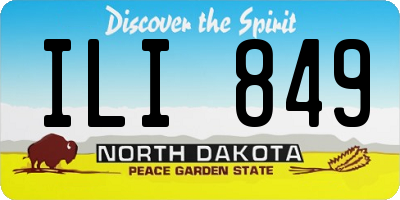 ND license plate ILI849