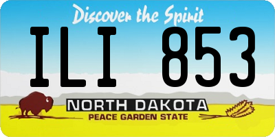 ND license plate ILI853