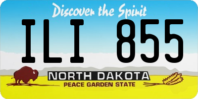 ND license plate ILI855