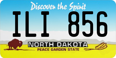 ND license plate ILI856