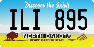 ND license plate ILI895