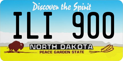 ND license plate ILI900