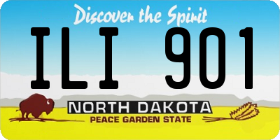 ND license plate ILI901