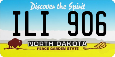 ND license plate ILI906