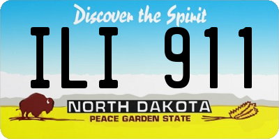 ND license plate ILI911