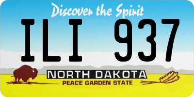 ND license plate ILI937