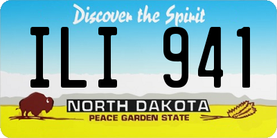 ND license plate ILI941