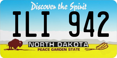 ND license plate ILI942