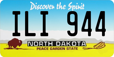 ND license plate ILI944