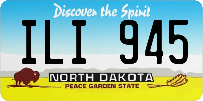 ND license plate ILI945