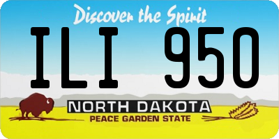 ND license plate ILI950