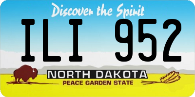 ND license plate ILI952