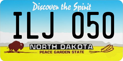 ND license plate ILJ050