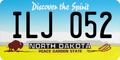 ND license plate ILJ052