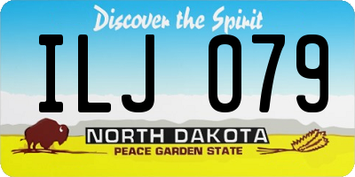 ND license plate ILJ079