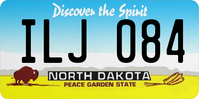 ND license plate ILJ084