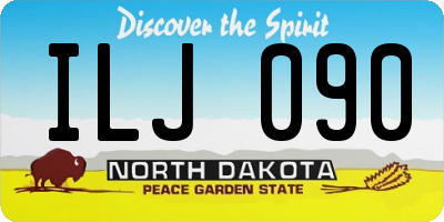 ND license plate ILJ090