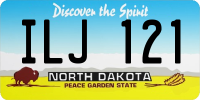 ND license plate ILJ121
