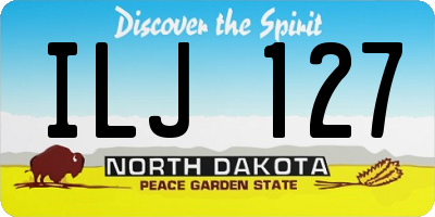 ND license plate ILJ127