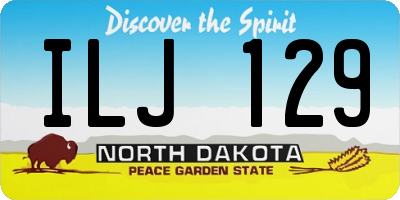 ND license plate ILJ129