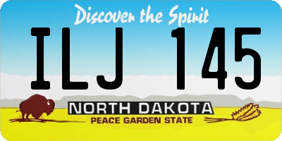 ND license plate ILJ145