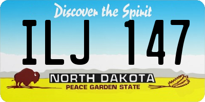 ND license plate ILJ147