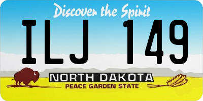 ND license plate ILJ149