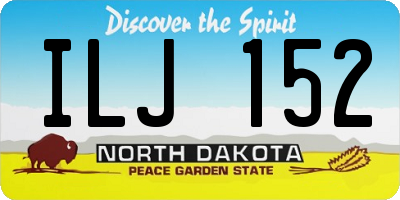 ND license plate ILJ152
