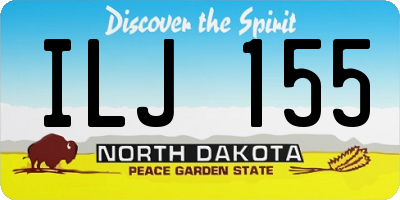 ND license plate ILJ155