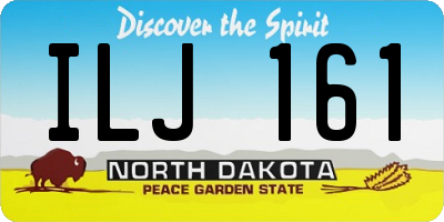ND license plate ILJ161