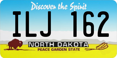 ND license plate ILJ162