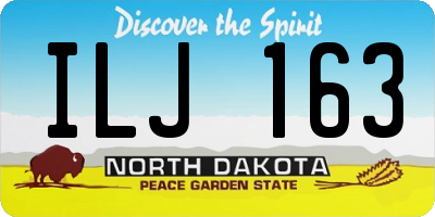 ND license plate ILJ163