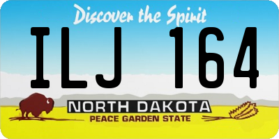 ND license plate ILJ164