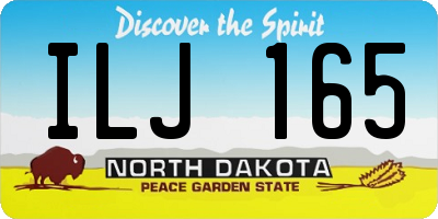ND license plate ILJ165