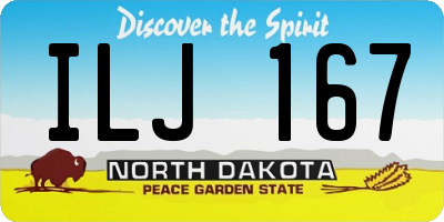 ND license plate ILJ167