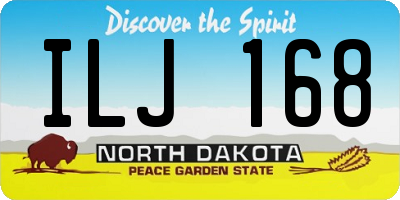 ND license plate ILJ168
