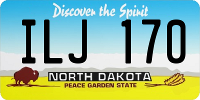 ND license plate ILJ170