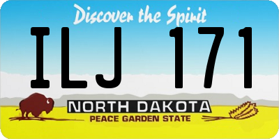 ND license plate ILJ171