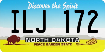 ND license plate ILJ172