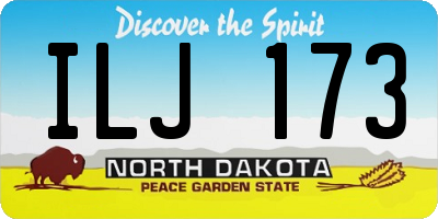 ND license plate ILJ173