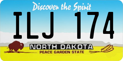 ND license plate ILJ174