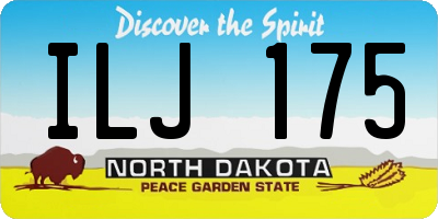 ND license plate ILJ175
