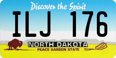ND license plate ILJ176