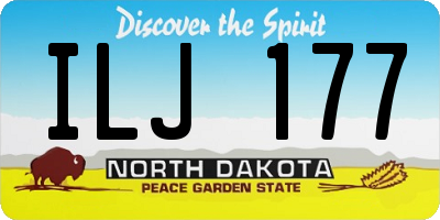 ND license plate ILJ177