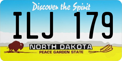 ND license plate ILJ179